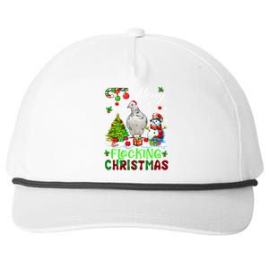 Merry Flocking Christmas Santa Pigeon Xmas Symbols Snow Cute Gift Snapback Five-Panel Rope Hat