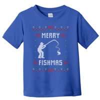 Merry Fish Christmas Fishing Design Dad Mom Gift Graphic Meaningful Gift Toddler T-Shirt