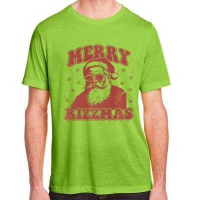 Merry Funny Christmas Rizz Santa Claus Rizzler Premium Adult ChromaSoft Performance T-Shirt