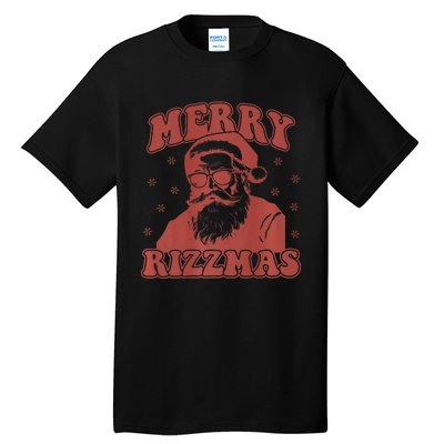 Merry Funny Christmas Rizz Santa Claus Rizzler Premium Tall T-Shirt