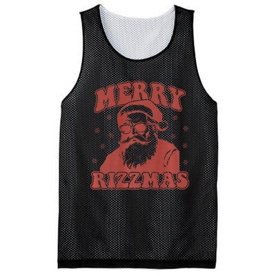 Merry Funny Christmas Rizz Santa Claus Rizzler Premium Mesh Reversible Basketball Jersey Tank