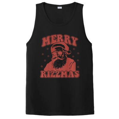 Merry Funny Christmas Rizz Santa Claus Rizzler Premium PosiCharge Competitor Tank