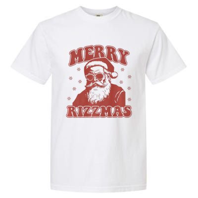 Merry Funny Christmas Rizz Santa Claus Rizzler Premium Garment-Dyed Heavyweight T-Shirt