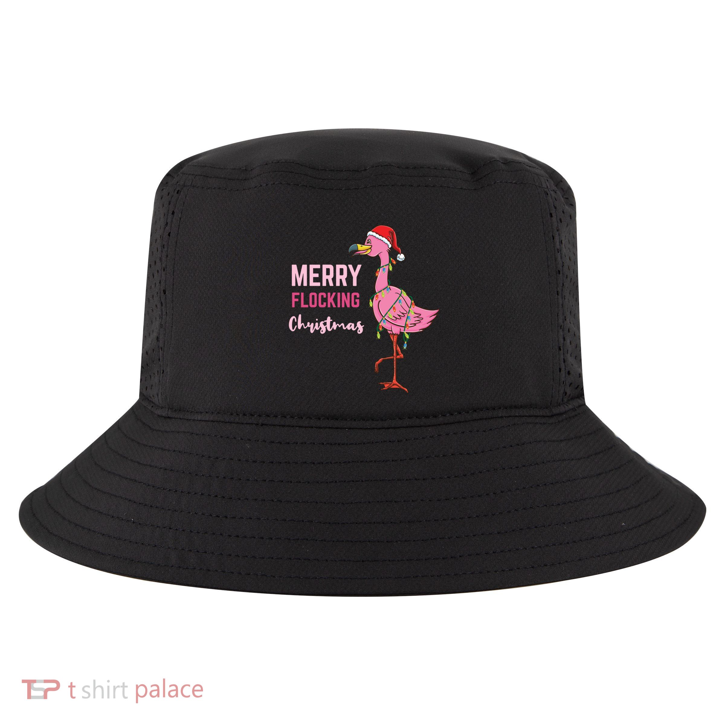 Merry Flocking Christmas Meaningful Gift Cool Comfort Performance Bucket Hat