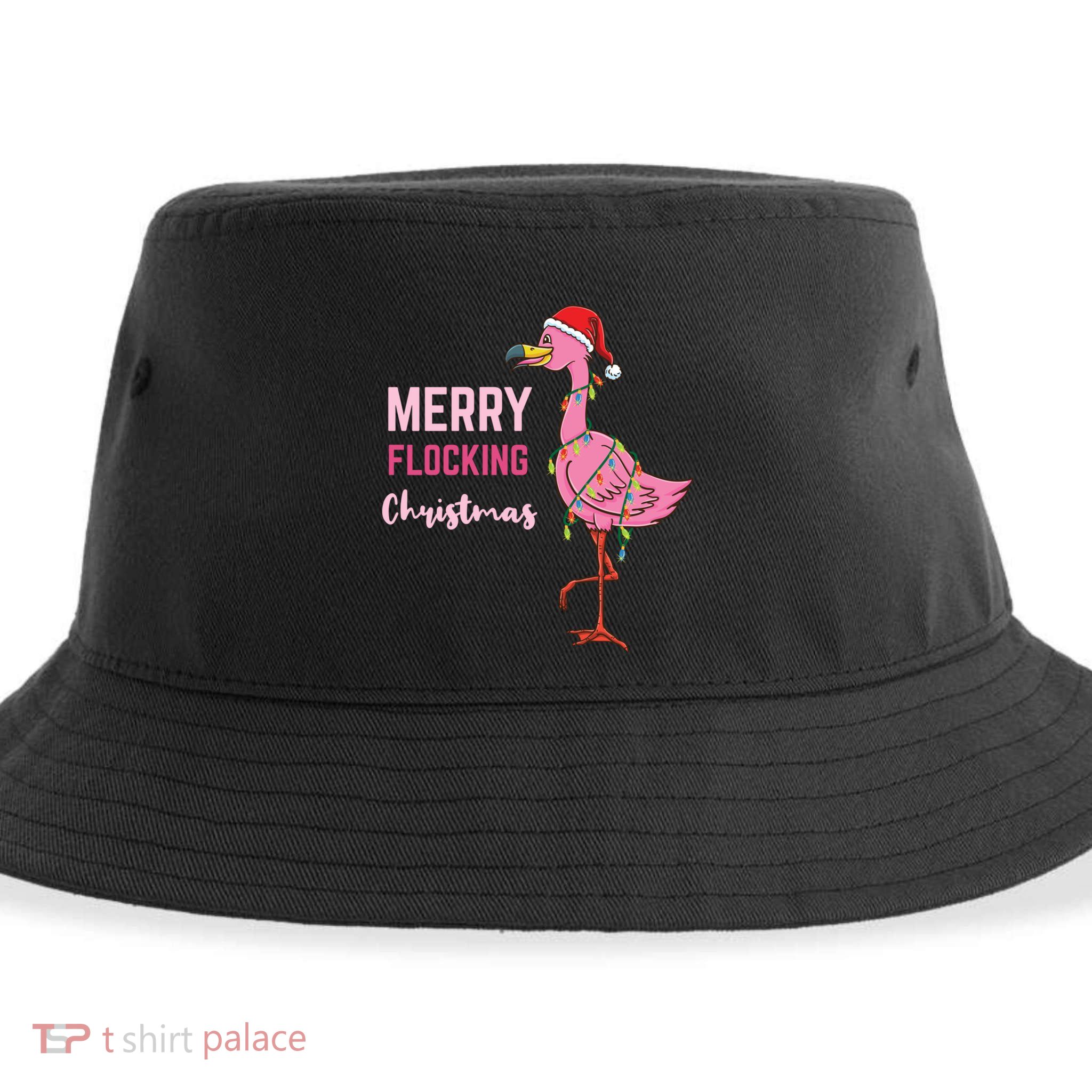 Merry Flocking Christmas Meaningful Gift Sustainable Bucket Hat
