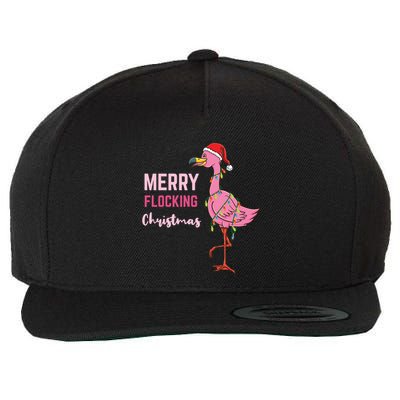 Merry Flocking Christmas Meaningful Gift Wool Snapback Cap