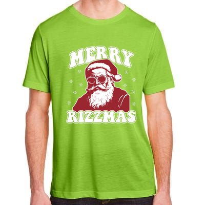 Merry Funny Christmas Rizz Santa Claus Rizzler Adult ChromaSoft Performance T-Shirt