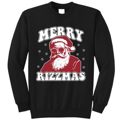 Merry Funny Christmas Rizz Santa Claus Rizzler Sweatshirt