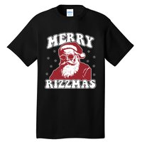 Merry Funny Christmas Rizz Santa Claus Rizzler Tall T-Shirt