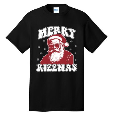 Merry Funny Christmas Rizz Santa Claus Rizzler Tall T-Shirt