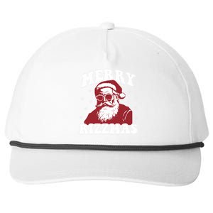 Merry Funny Christmas Rizz Santa Claus Rizzler Snapback Five-Panel Rope Hat