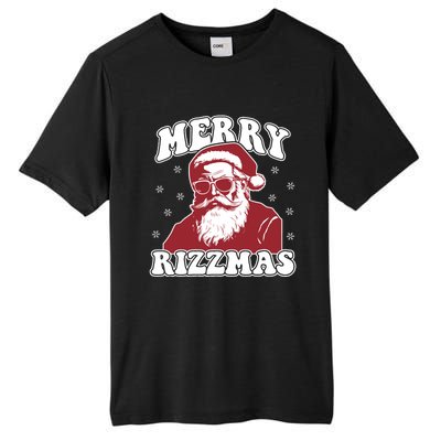 Merry Funny Christmas Rizz Santa Claus Rizzler Tall Fusion ChromaSoft Performance T-Shirt