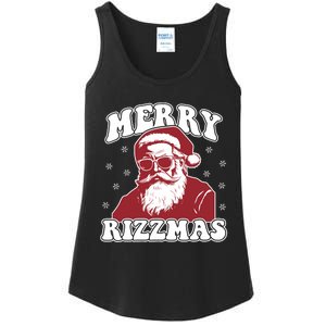 Merry Funny Christmas Rizz Santa Claus Rizzler Ladies Essential Tank