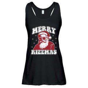 Merry Funny Christmas Rizz Santa Claus Rizzler Ladies Essential Flowy Tank