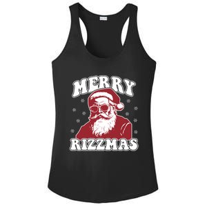 Merry Funny Christmas Rizz Santa Claus Rizzler Ladies PosiCharge Competitor Racerback Tank