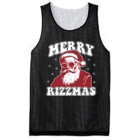 Merry Funny Christmas Rizz Santa Claus Rizzler Mesh Reversible Basketball Jersey Tank