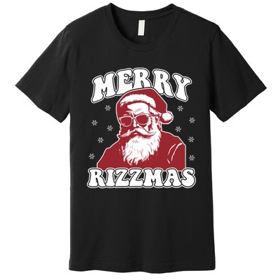 Merry Funny Christmas Rizz Santa Claus Rizzler Premium T-Shirt