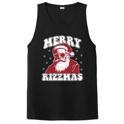 Merry Funny Christmas Rizz Santa Claus Rizzler PosiCharge Competitor Tank