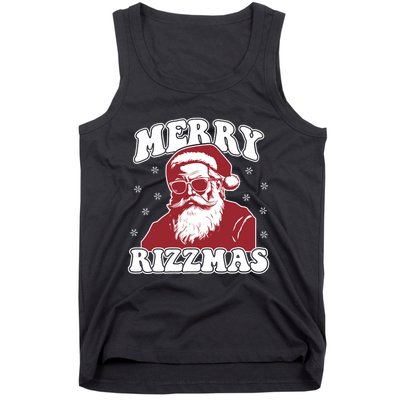 Merry Funny Christmas Rizz Santa Claus Rizzler Tank Top