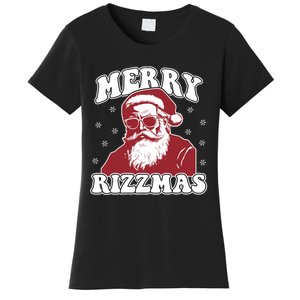 Merry Funny Christmas Rizz Santa Claus Rizzler Women's T-Shirt