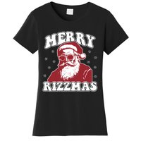 Merry Funny Christmas Rizz Santa Claus Rizzler Women's T-Shirt