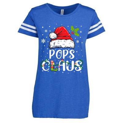 Matching Family Christmas Santa Pops Claus Xmas Pajamas Gift Enza Ladies Jersey Football T-Shirt