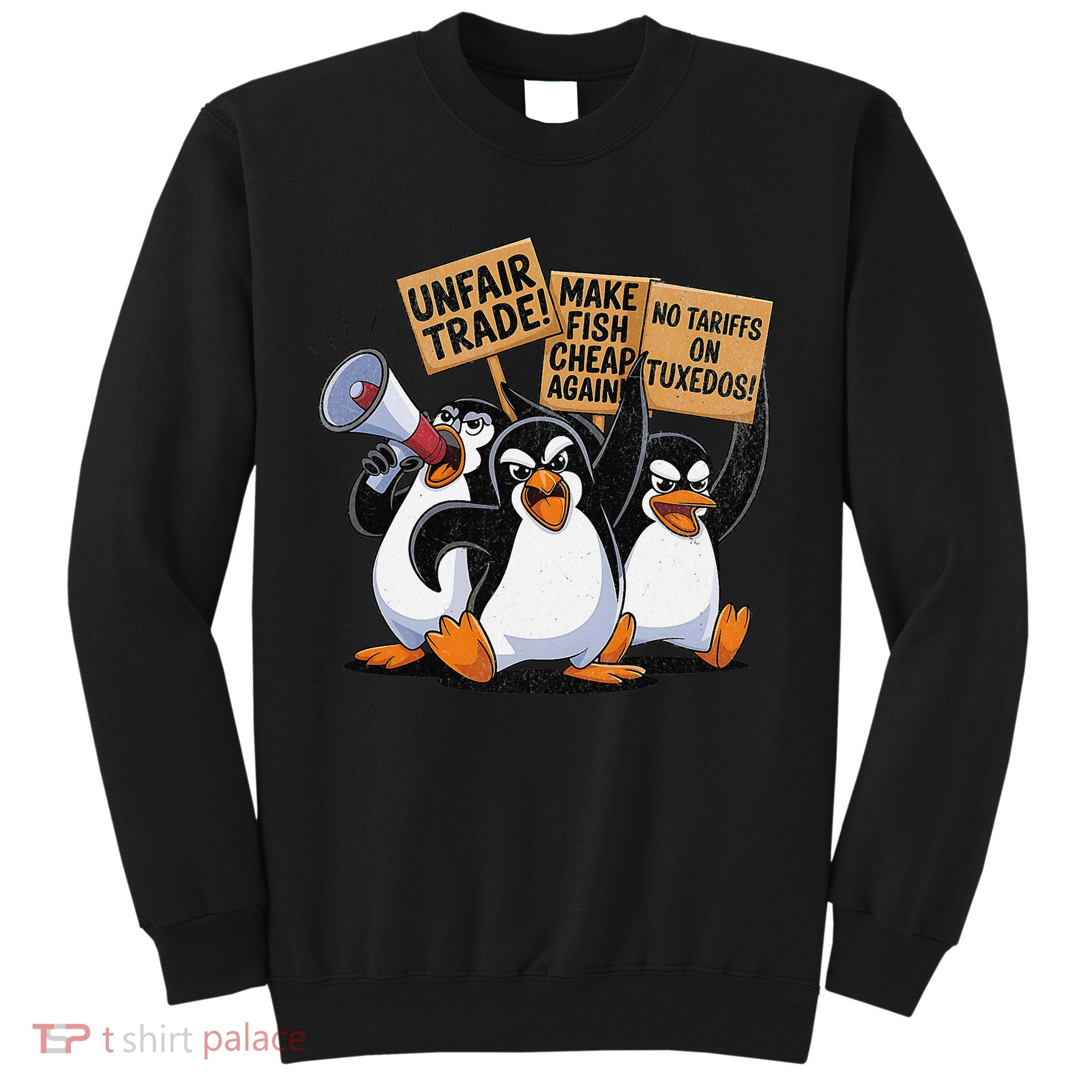 Make Fish Cheap Again Resist Penguin Sweatshirt