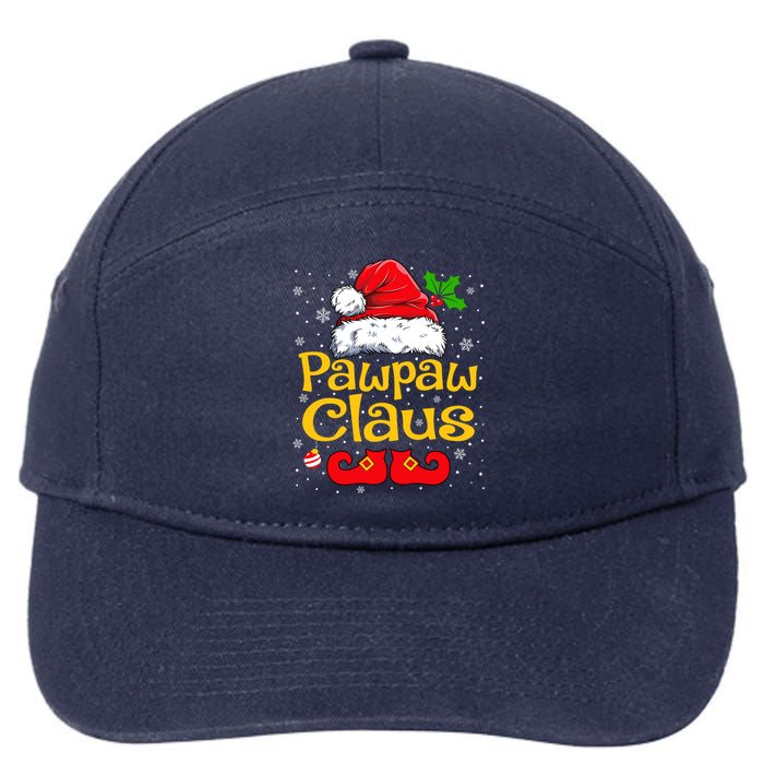 Matching Family Christmas Santa Hat Xmas Funny Pawpaw Claus 7-Panel Snapback Hat