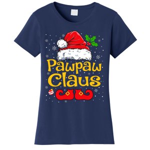 Matching Family Christmas Santa Hat Xmas Funny Pawpaw Claus Women's T-Shirt