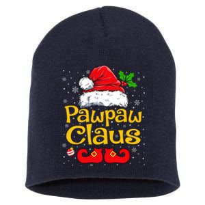 Matching Family Christmas Santa Hat Xmas Funny Pawpaw Claus Short Acrylic Beanie