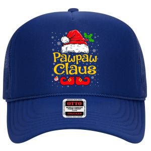 Matching Family Christmas Santa Hat Xmas Funny Pawpaw Claus High Crown Mesh Back Trucker Hat