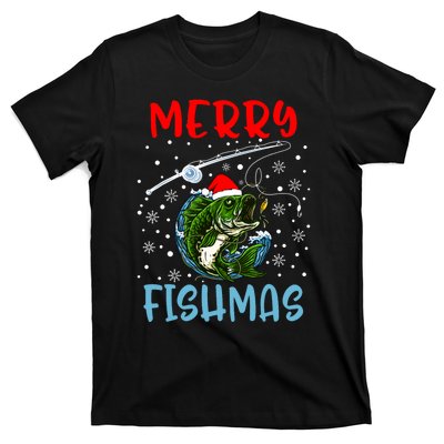 Merry Fishmas Christmas Fishing Holiday T-Shirt