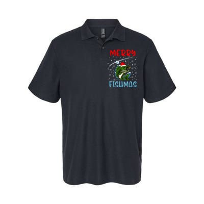 Merry Fishmas Christmas Fishing Holiday Softstyle Adult Sport Polo