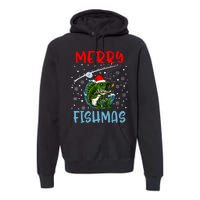 Merry Fishmas Christmas Fishing Holiday Premium Hoodie