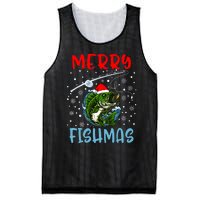 Merry Fishmas Christmas Fishing Holiday Mesh Reversible Basketball Jersey Tank