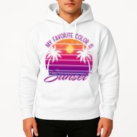 My Favorite Color Is Sunset Retro Summer Hoodie