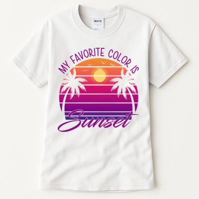 My Favorite Color Is Sunset Retro Summer Tall T-Shirt