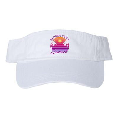 My Favorite Color Is Sunset Retro Summer Visor