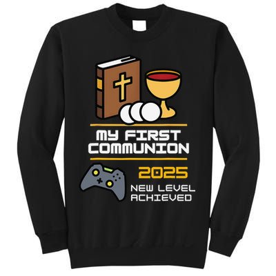 My First Communion 2025 New Level Achieved Sweatshirt
