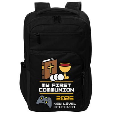 My First Communion 2025 New Level Achieved Impact Tech Backpack