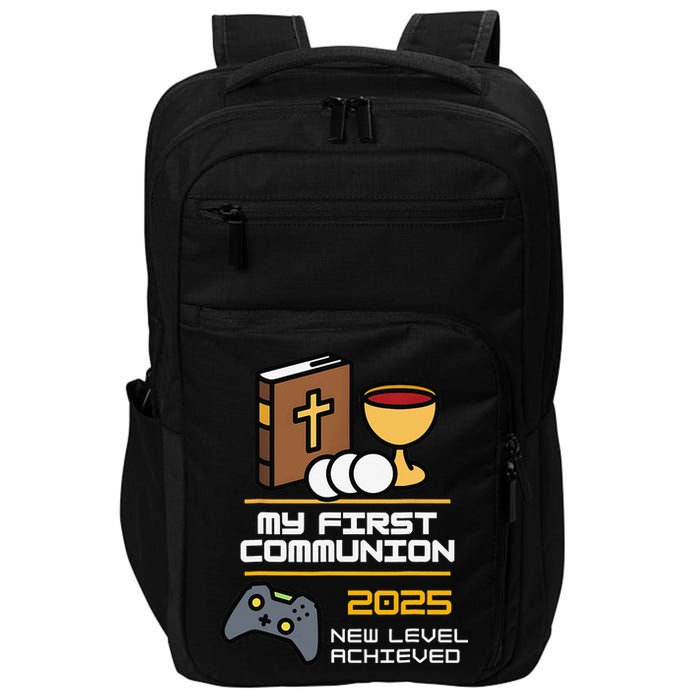 My First Communion 2025 New Level Achieved Impact Tech Backpack