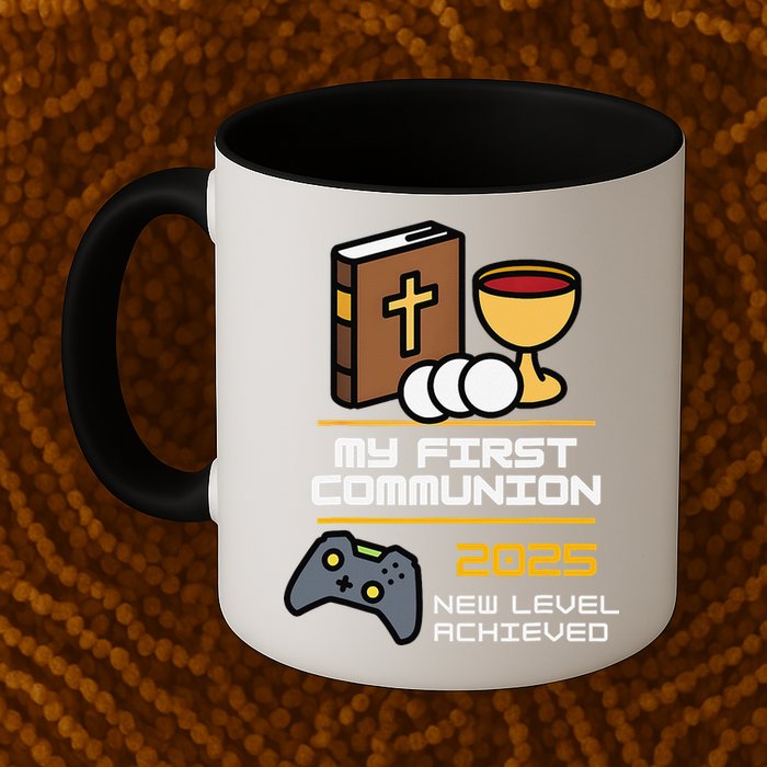 My First Communion 2025 New Level Achieved Mug