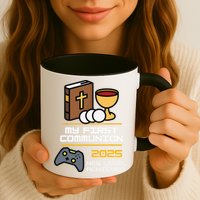 My First Communion 2025 New Level Achieved Mug