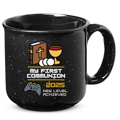 My First Communion 2025 New Level Achieved 15oz Campfire Ceramic Mug