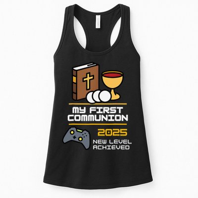 My First Communion 2025 New Level Achieved Womens Tank Top
