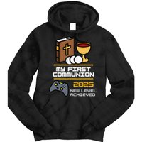 My First Communion 2025 New Level Achieved Tie Dye Hoodie