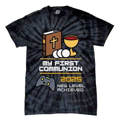 My First Communion 2025 New Level Achieved Tie-Dye T-Shirt