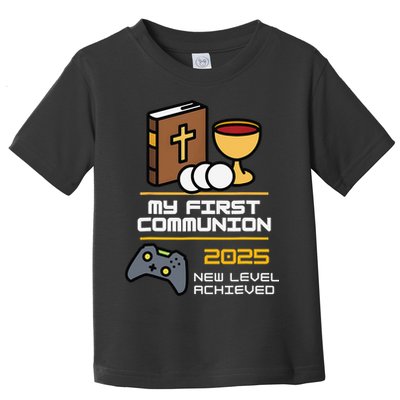 My First Communion 2025 New Level Achieved Toddler T-Shirt