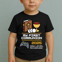 My First Communion 2025 New Level Achieved Toddler T-Shirt