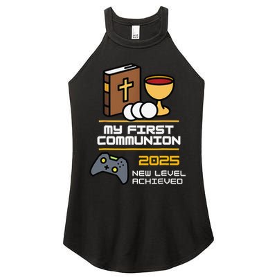 My First Communion 2025 New Level Achieved Women's Perfect Tri Rocker Tank